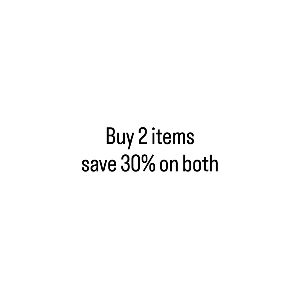 Promotional Offer: Buy 2 Items Save 30%
